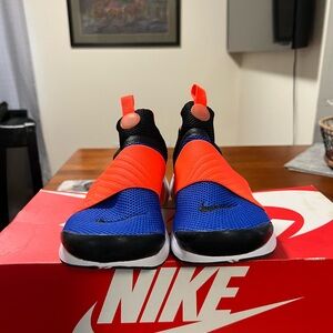 Nike Vibrant Blue and Orange Slip-Ons